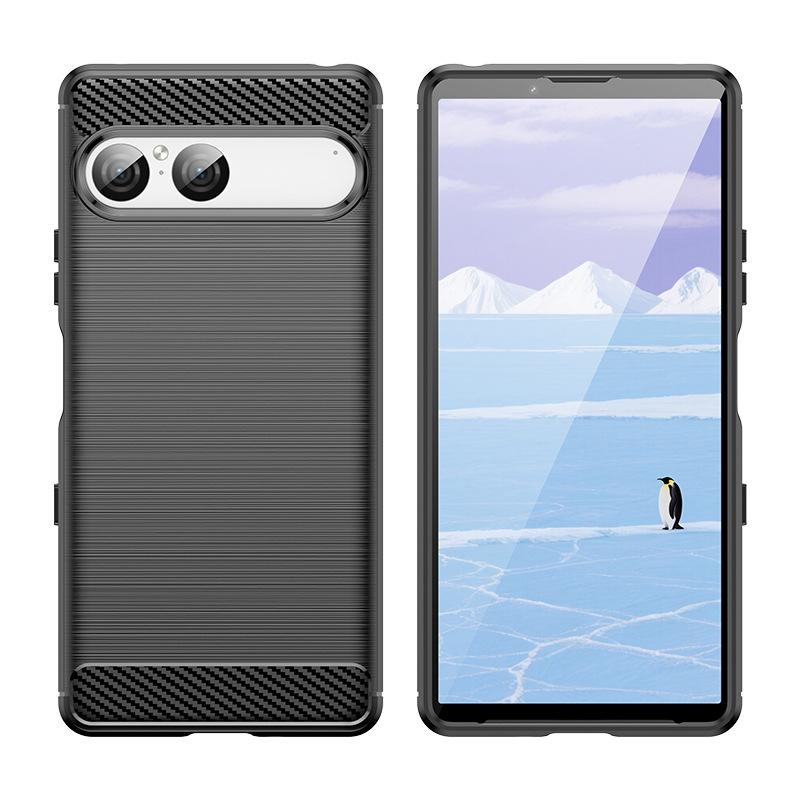 Suitable for Sony 1VI phone case Xperia 10VII protective cover 1VIII soft silicone brushed anti-drop full protection