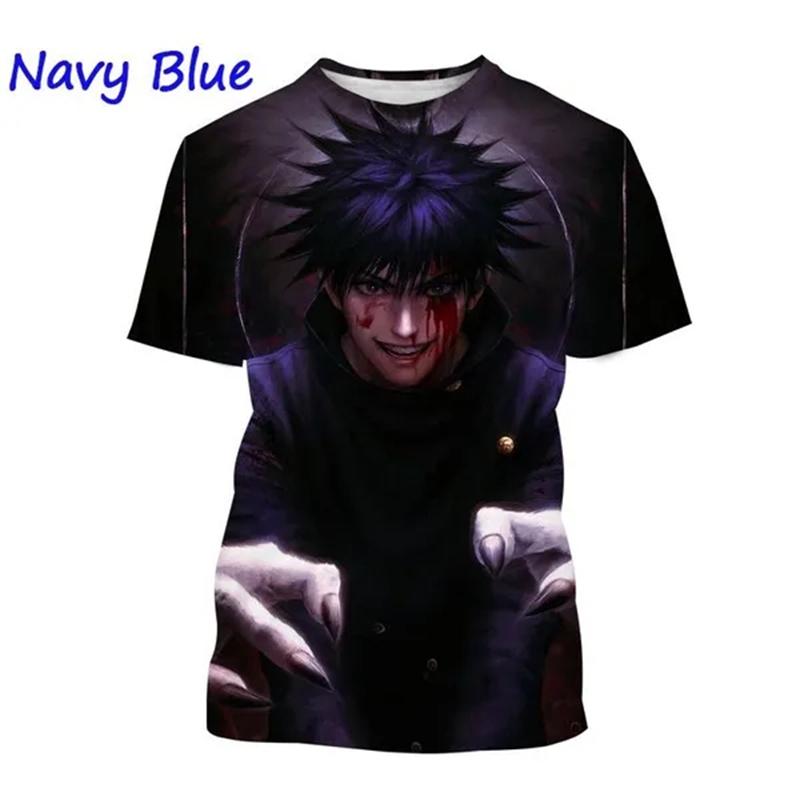Latest Jujutsu Kaisen 3D Printing Casual T-shirt Popular Classic Anime Men's Fashion Harajuku Top T-shirt Gojo Satoru T-shirt
