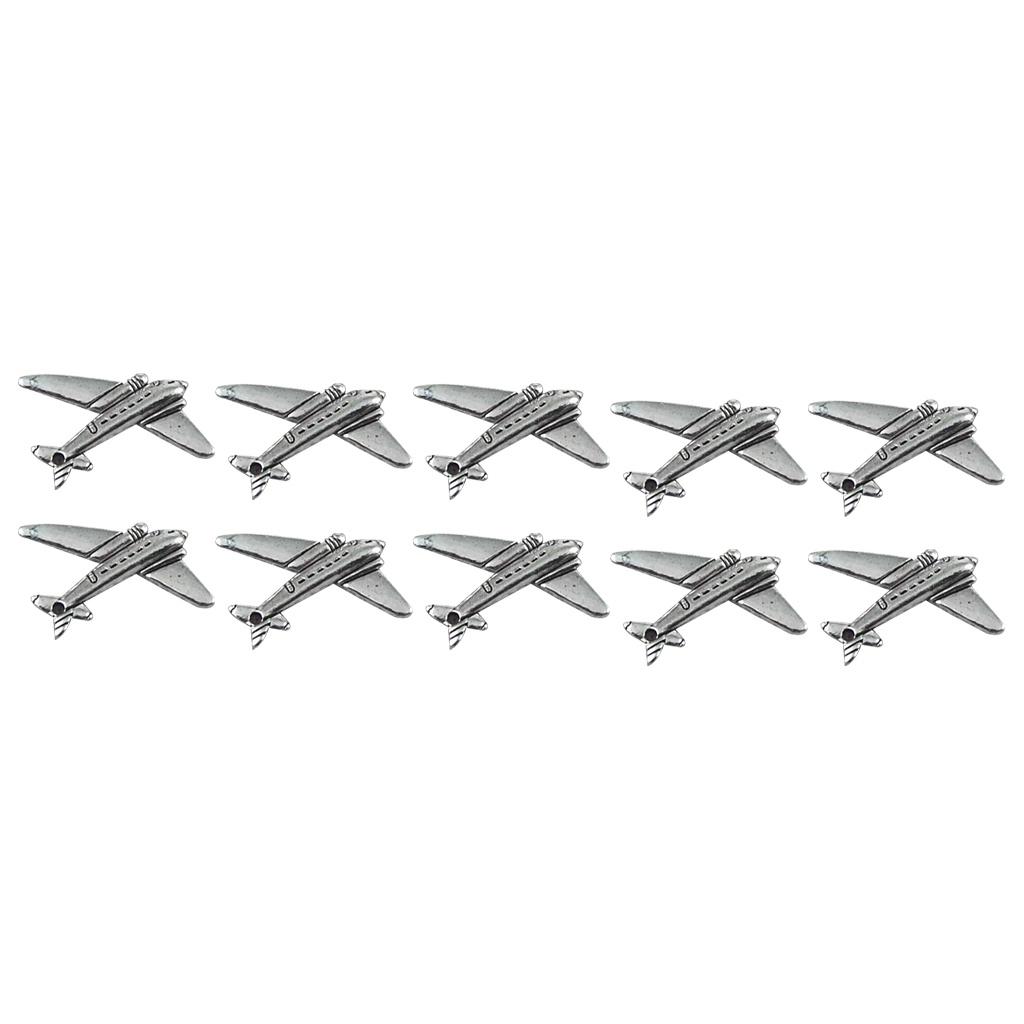 10 шт. винтажные подвески в форме самолета, подвески, ремесло, изготовление ювелирных изделий своими руками