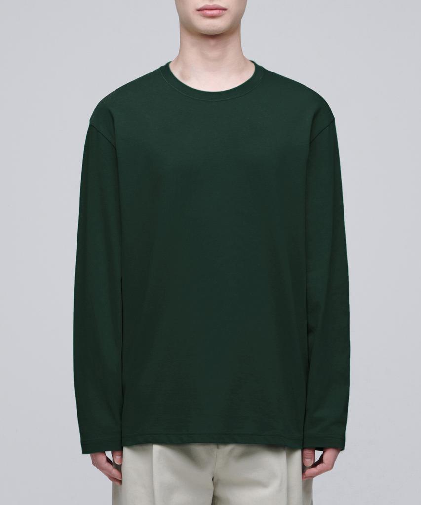 MUSINSA STANDARD Basic Long Sleeve T-Shirt [Deep Green]