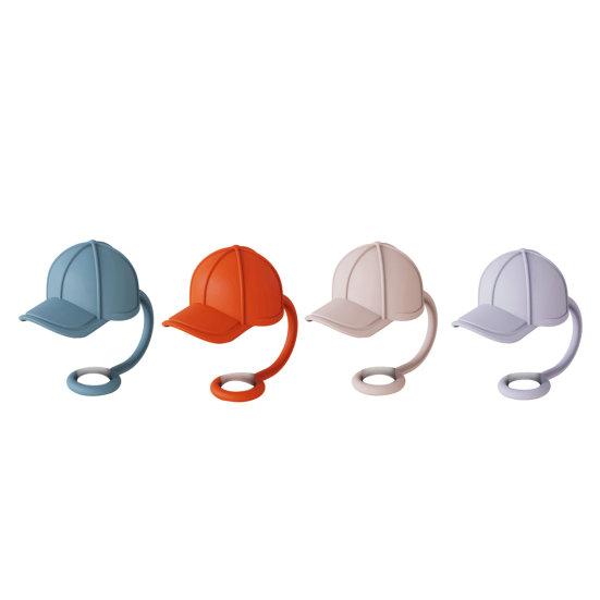 4Pcs Straw Cover Cute Hat Silicone Straw Toppers Dustproof Splashproof Straw Lid Water Bottle Accessory