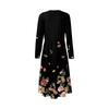 Women's Fashion Dress Spring V-neck Long Sleeve Dress