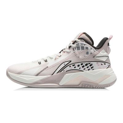 Li Ning Battle Falcon удобные прочные дышащие баскетбольные кроссовки средней высоты мужские кроссовки Silent-Purple ABAR093-4