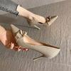 Fashion Women's Shoes Pumps Pointed Toe On Heeled Office Sexy High Heels Ladies Comfortable and Elegant 2024 Trend Dress Chic Point Sale