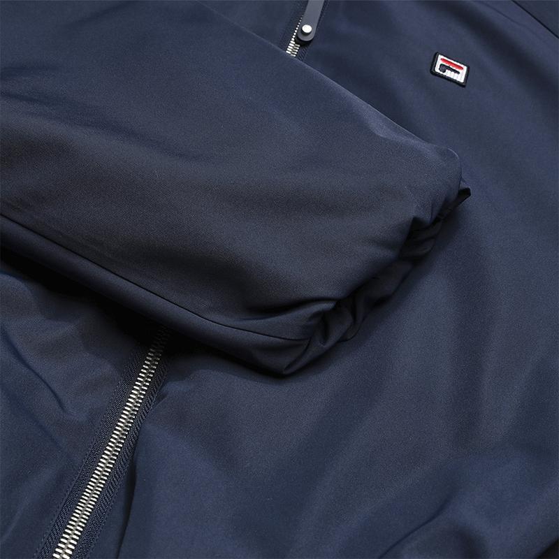 Fila Теннисная мода Минималистичный Классический Ретро Спортивный Повседневный Удобный Теплый Свободный Короткий Хлопковый Жакет Женские куртки Небесно-голубой A11W613904FBU