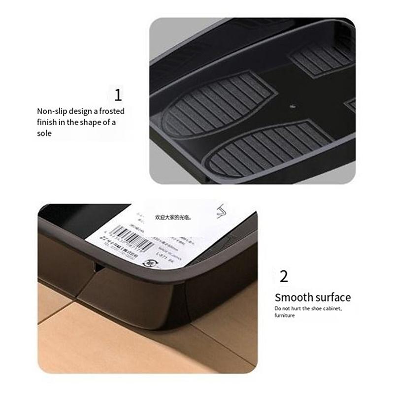 Поднос для хранения автомобильной обуви, интерьерный многофункциональный прочный аксессуар, органайзер для уборки автомобиля, контейнер под сиденьем