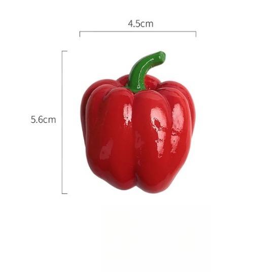 3D симуляция сельские овощи фрукты магнитные наклейки на холодильник магниты на холодильник арбуз лук баклажан перец Милая модель