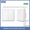 Xiaomi Aqara Smart Wall Switch E1 ZigBee 3.0 With Neutral Wire Smart Switches Work with Aqara Homekit