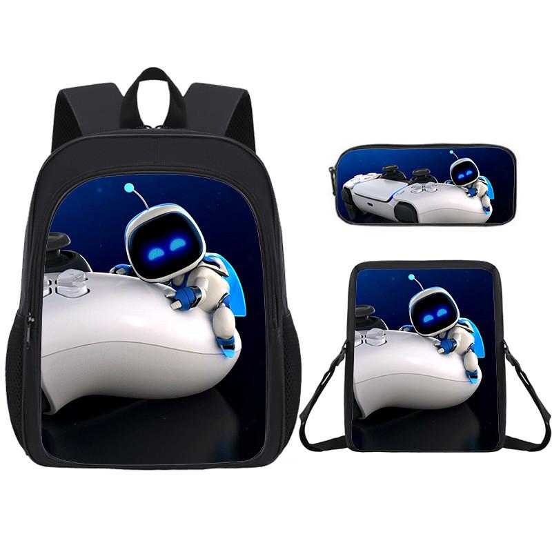 Backpack Student Cartoon Pack With Astro Bot Graphic Printing Design Daily For
