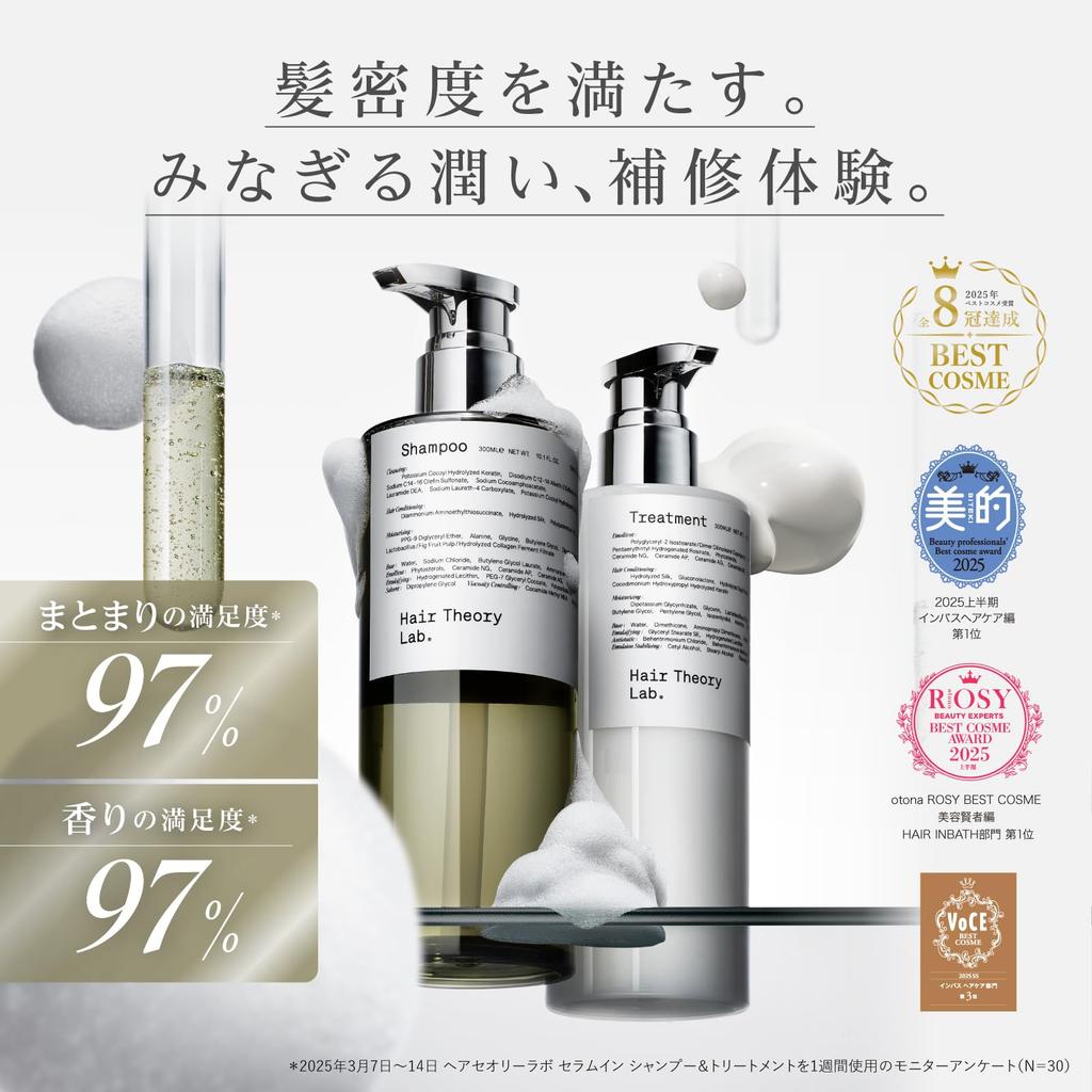 Сыворотка для сухих, поврежденных и кудрявых волос Hair Theory Lab Serum in Serum 300 мл. Увлажняющая формула, уход, восстановление, вьющиеся волосы, сухие, блестящие волосы.