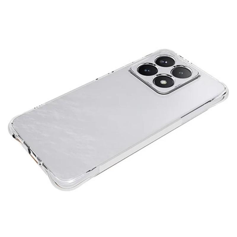 Прозрачный ТПУ чехол для Xiaomi 14T WANLONFENG Серия TM 2.0мм Задняя крышка для телефона