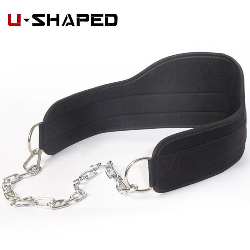Weighted Pull-up & Weightlifting Fitness Belt with Iron Chain