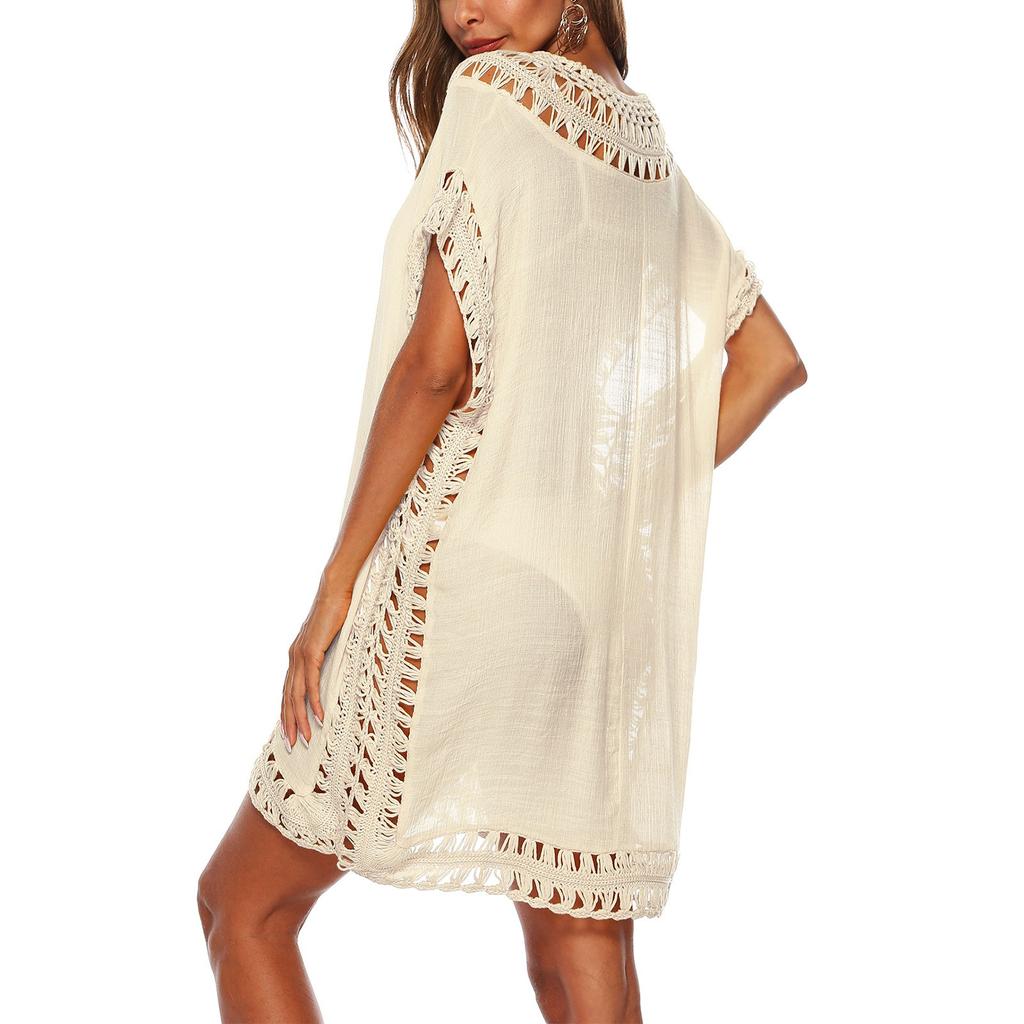 Swimsuit Bikini Summer Beach Women Cover Up Loose Plus Size Crochet Cover Ups