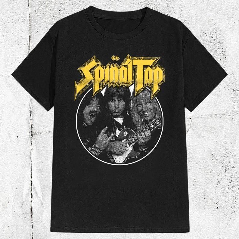 Футболка с логотипом американской комедийной хэви-метал группы Spinal Tap 80-х