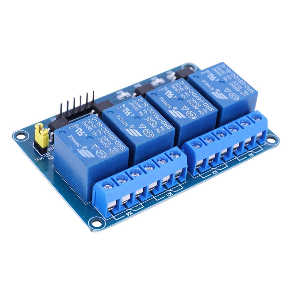 4-канальная релейная плата AVR 51 PIC 5V 12V 4-канальный релейный модуль с оптопарой Реле 4-канальный релейный модуль для Arduino