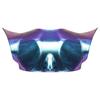 Men Structured Shoulder Armor Shrug Metallic Shiny Fly Sleeve Open Front with Buckles Crop Top for Space Party Cosplay