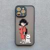 Милый мультяшный чехол для телефона с девочкой для iPhone 15 Чехлы iPhone 11 12 13 14 15 Pro Max Mini 14 7 8 Plus SE XS X XR Ударопрочная задняя крышка