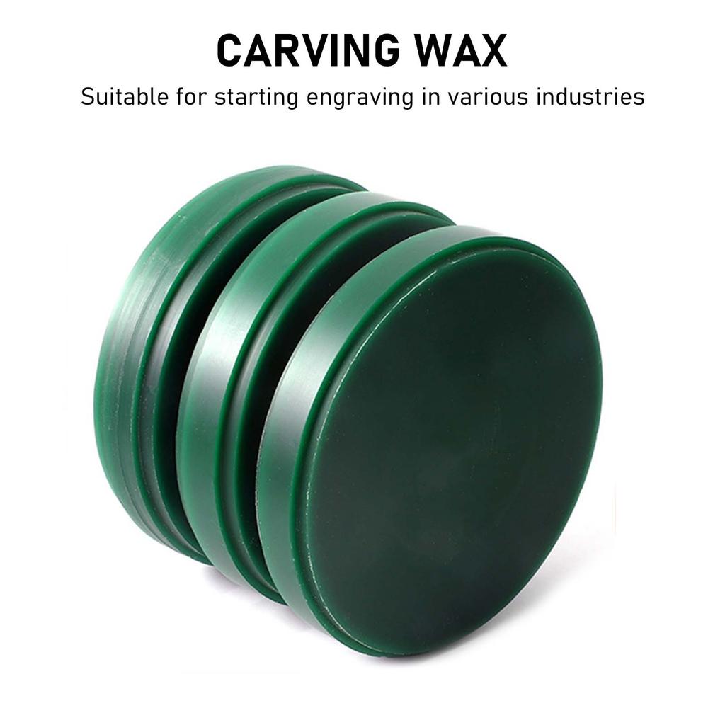 Green Carving Wax for Jewelry Patterns Stable Round Wax Block for Sculpting and Molding for and Jewelry Makers