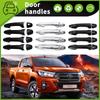 Toyota Hilux 2016-2023 Накладки на ручки и чаши дверей
