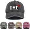 2pcs/set Classic Mom Dad Rose Printed Cap Washed Cotton Couple Cap Baseball Hats  For Man Women