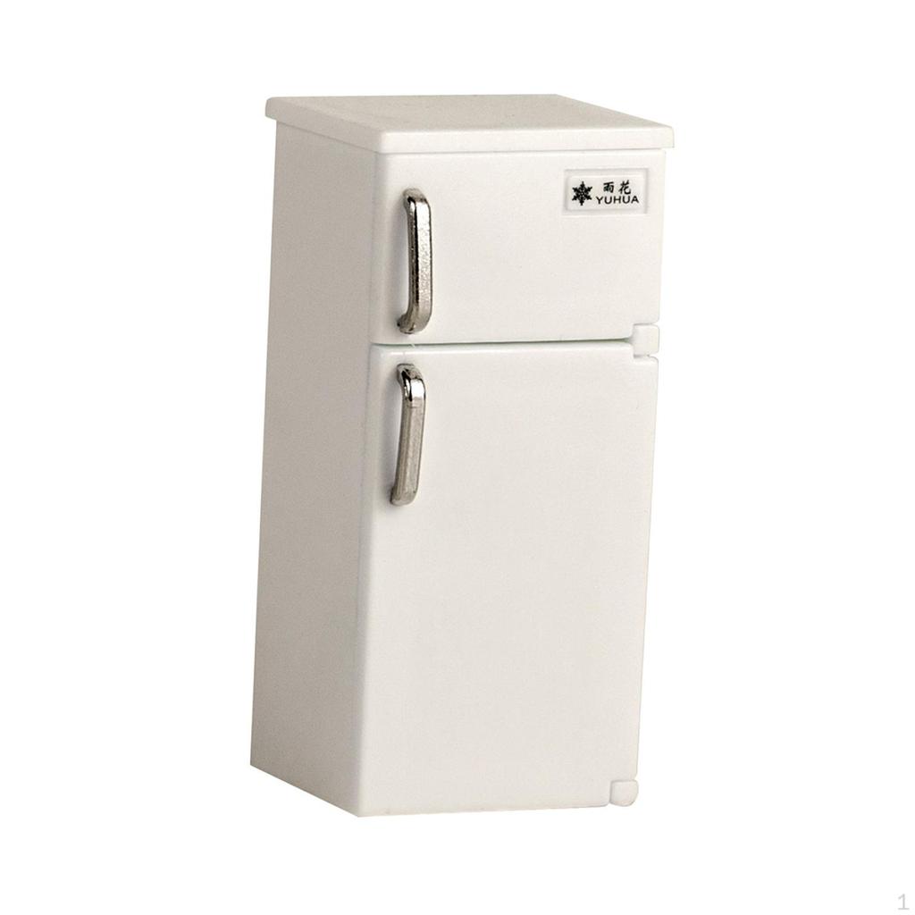 1:12 Мебель для кукольного домика Холодильник Аксессуары для кукольного домика Сцена из жизни Сделай сам Игрушка для ролевых игр для детей 3+