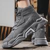 Мужская обувь больших размеров, однотонная, на толстой подошве, модная, трендовая, для активного отдыха, с высоким верхом, повседневная обувь для папы