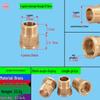 Многодиаметровый удлинительный соединитель из цельной меди: 1-6 мин, 1 дюйм, с резьбой для водопроводных и газовых труб