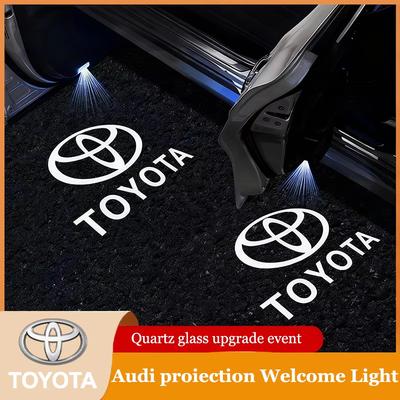 2026 Новые светодиодные HD проекторы логотипа двери автомобиля Toyota, приветственные огни, для Toyota Corolla Yaris Aygo Prius Camry Auris Avensis T