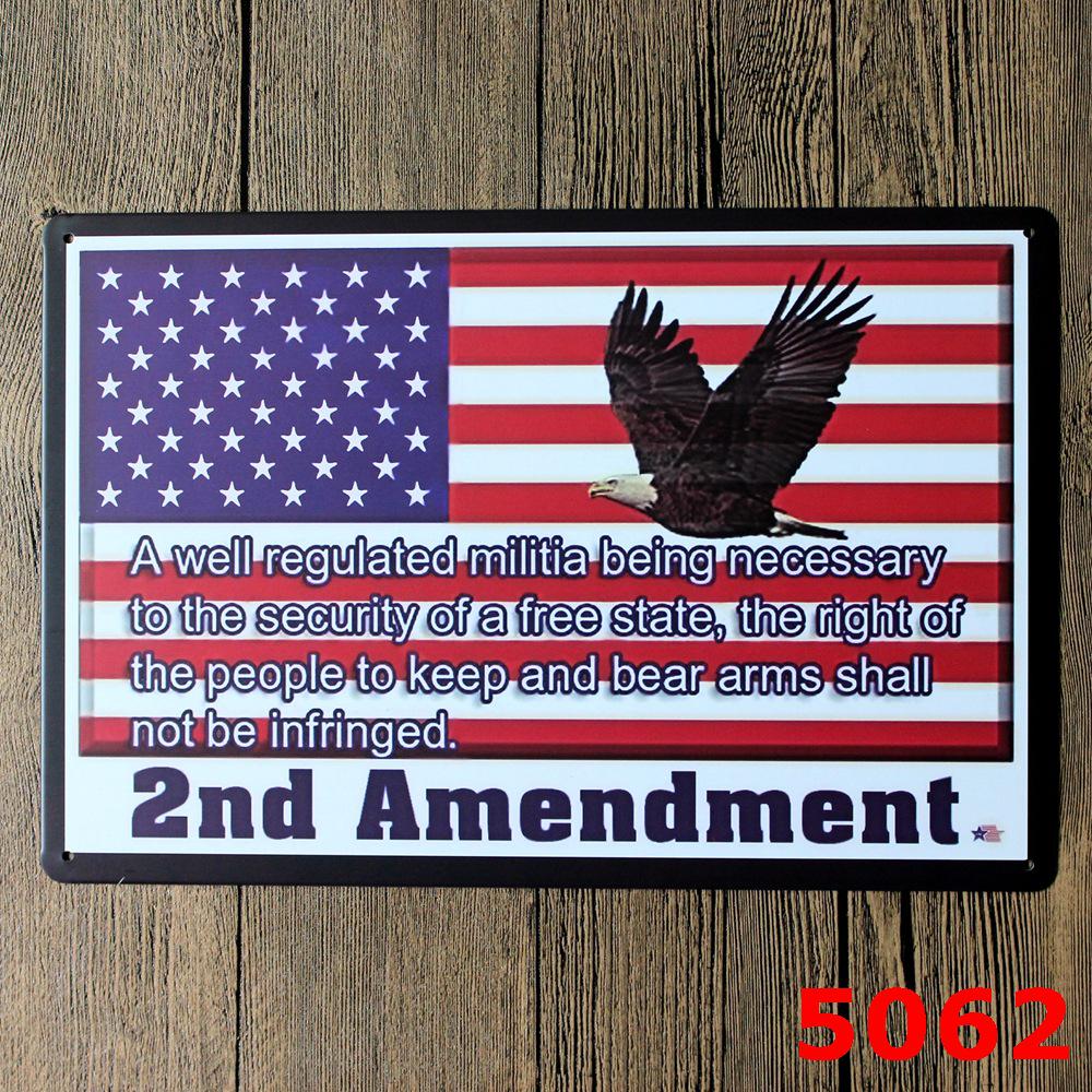 Custom Gun Humor Tin Sign for Restaurant, Bar, or KTV Decor