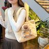 Large Capacity Plush Tote Bag Korean Style Shoulder Bag Travel Capybara Handbag  Girl