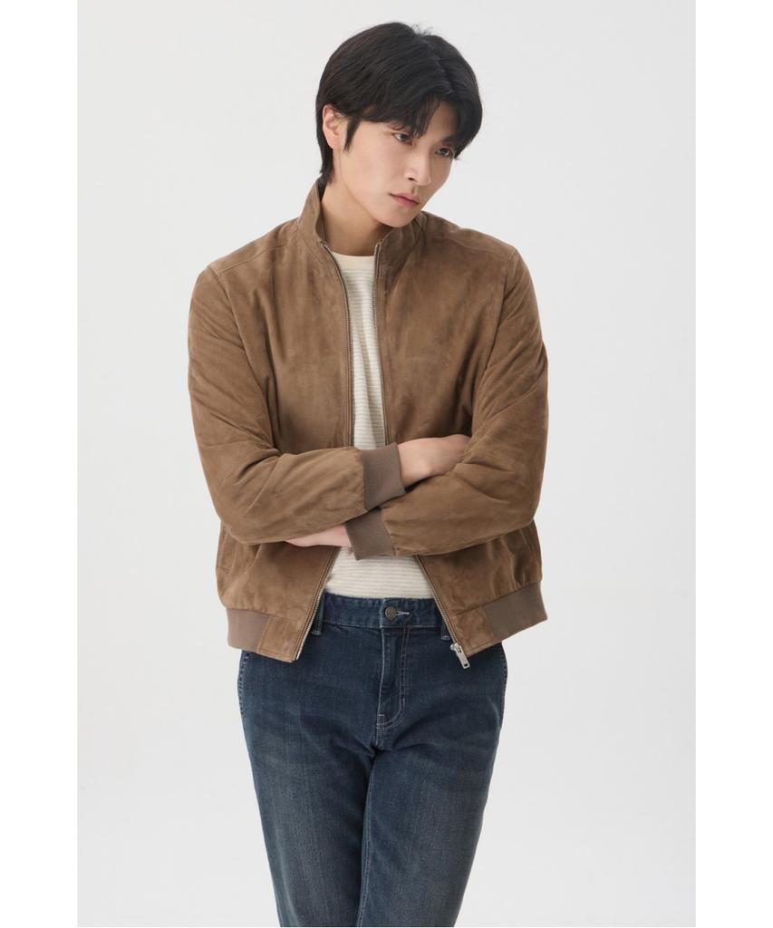 Brentwood [Boulder Leather] Goat Suede Blouson Brudx26111Bex