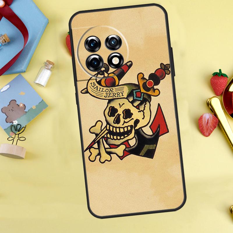 Sailor Retro Art Cover For OnePlus 13 13R 12 12R 11 10 Pro 8T 10T OnePlus Nord 4 CE 2 3 Lite N10 N20 N30 Case