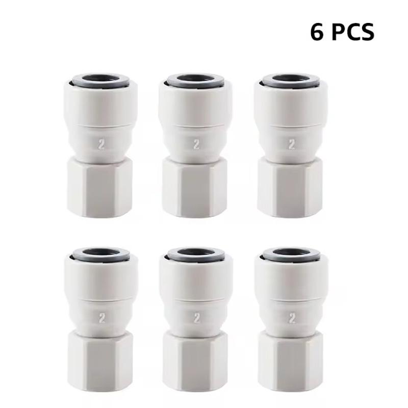 Пластиковый быстроразъемный фитинг, 3/8" x 7/16" FFL, push-fit (нажимной) для трубки 9,52 мм, быстрый коннектор для домашнего пивоварения, для пивного диспенсера с шаровым замком