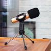 Adjustable Anti-slip Desktop Table Microphone Mount Tripod Holder with Clip