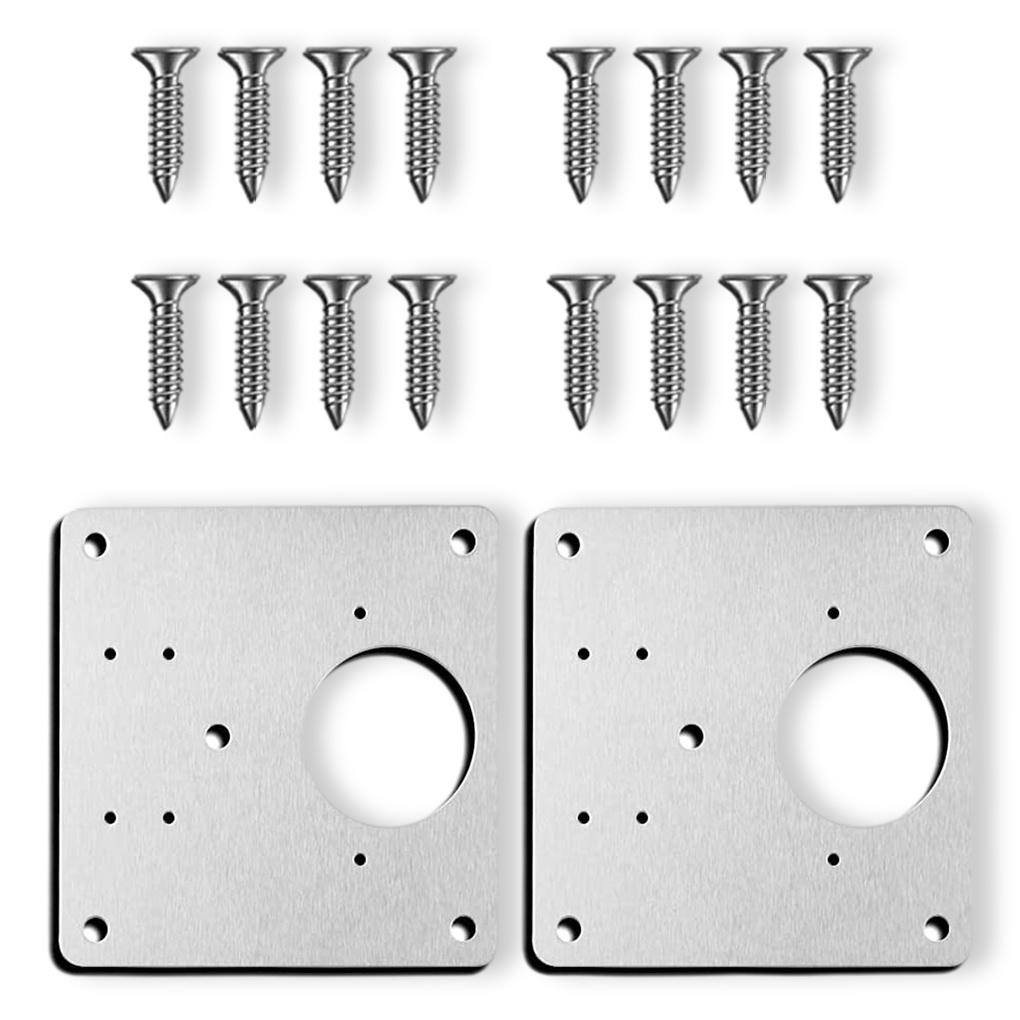 Нержавеющая сталь Шкаф Деревянная дверь Петля Ремонтная пластина Полки Монтажный шаблон с винтовым креплением Бытовой кронштейн
