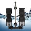 Black Submersible Foam Filter No Noise Absorbs Dirt Biochemical Sponge Filter Double Head Bio-sponge Fish Tank Equipment