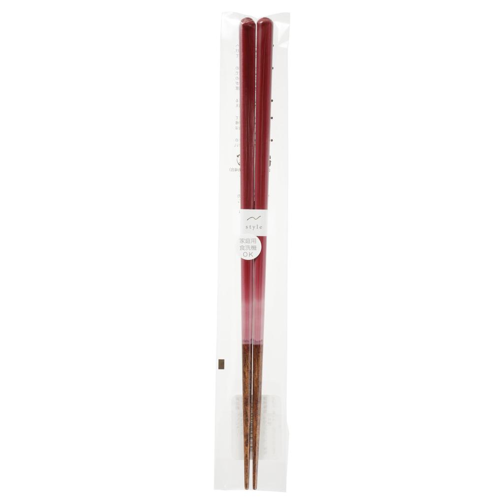 Aoba Chopsticks Wine Red Dishwasher Safe Style Symphony 245360 23.0cm