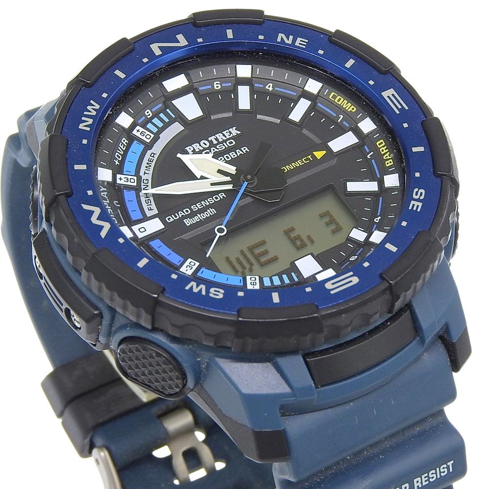 Casio PRO TREK Angler Line Рыболовный Таймер Нержавеющая Сталь x PRT-B70-2JF Часы, Резина, Кварцевые, Мужские [R142726012]