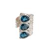 Fashionable London Blue Topaz Gemstone 925 Sterling Silver Handmade Jewelry RR-20-1