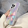 Чехол для телефона с цветным бантом для iPhone 17 Air 16 16e 15 14 13 12 11 Pro Max 8 7 Plus Задняя крышка с шифоновой текстурой