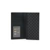 Daks Black Leather Logo Pattern Long Wallet Dbwa2f121