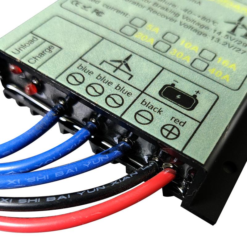 MPPT контроллер ветрогенератора 100-1000 Вт 12 В/24 В Автоматическое согласование 48 В 10 А-40 А Контроллер заряда ветровой турбины Водонепроницаемый IP68