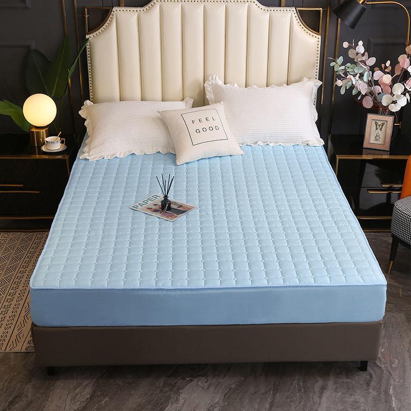 17 цветов стеганый наматрасник с принтом Нескользящая простыня Queen King наматрасник пылезащитный чехол