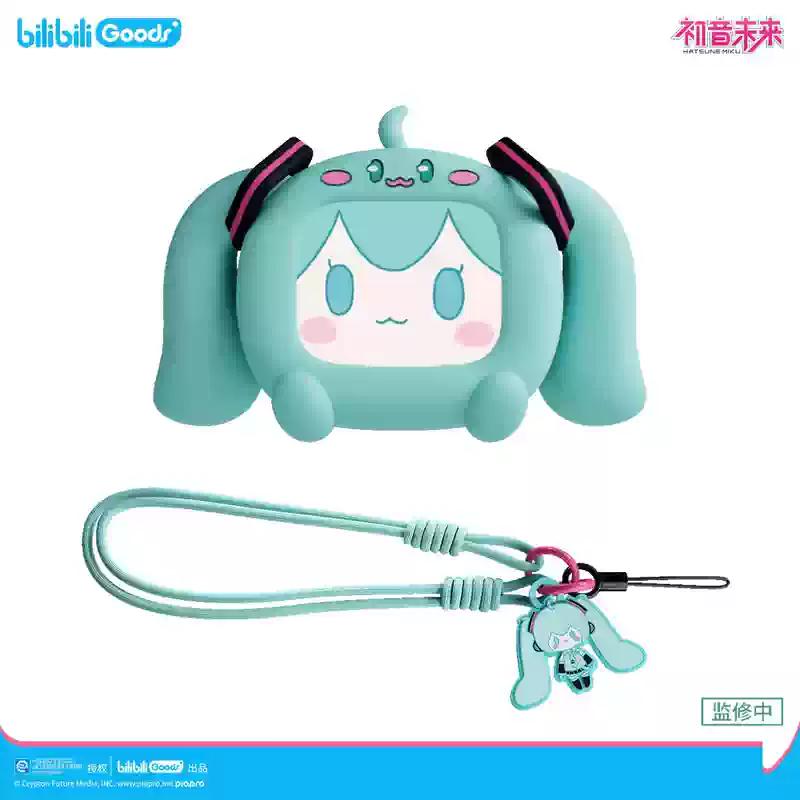 Оригинальные беспроводные Bluetooth-наушники-вкладыши Hatsune Miku Cube Face с ЖК-сенсорным экраном