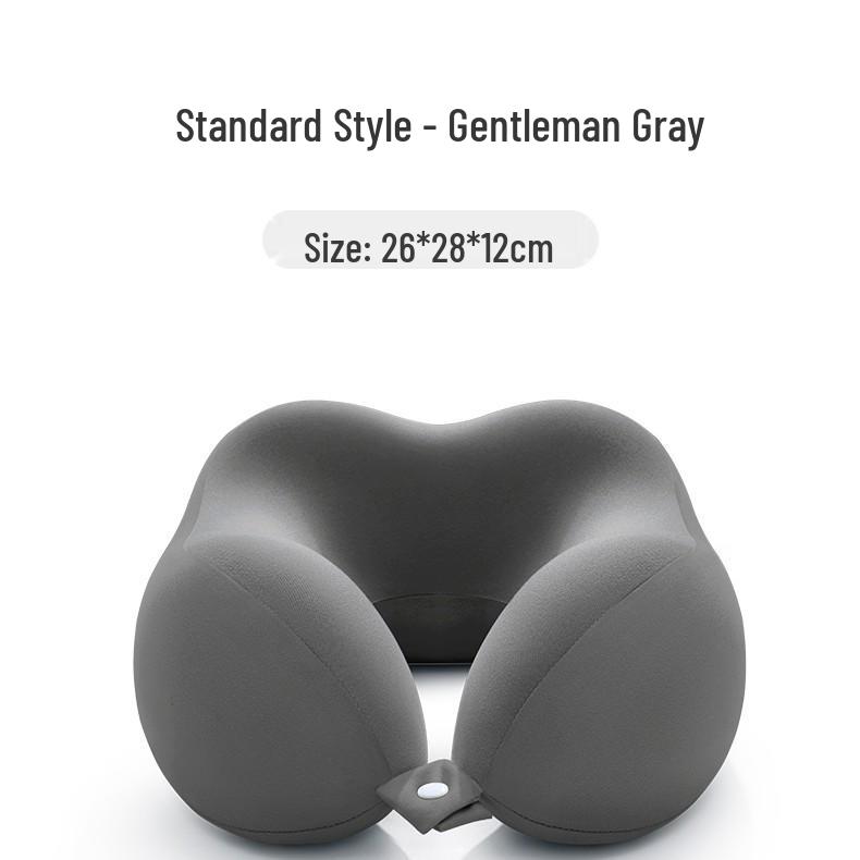 Подушка дорожная U-образной формы с эффектом памяти для самолета и поддержки шеи