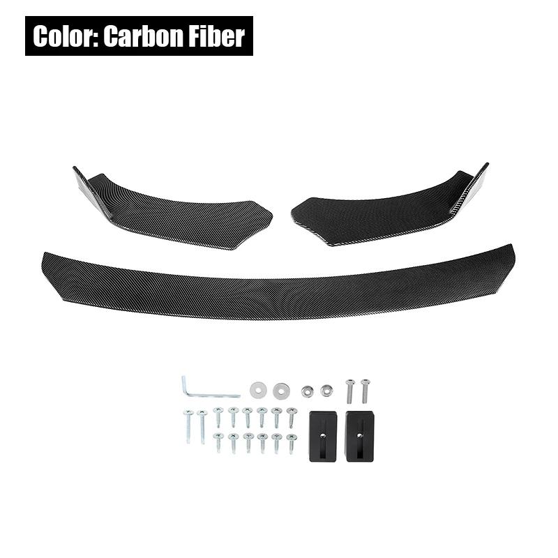Universal Car Front Bumper Front Bumper Protective Cover Lip Body Kit Spoiler Trim Spoiler For BMW For Benz For Mazda For Ford