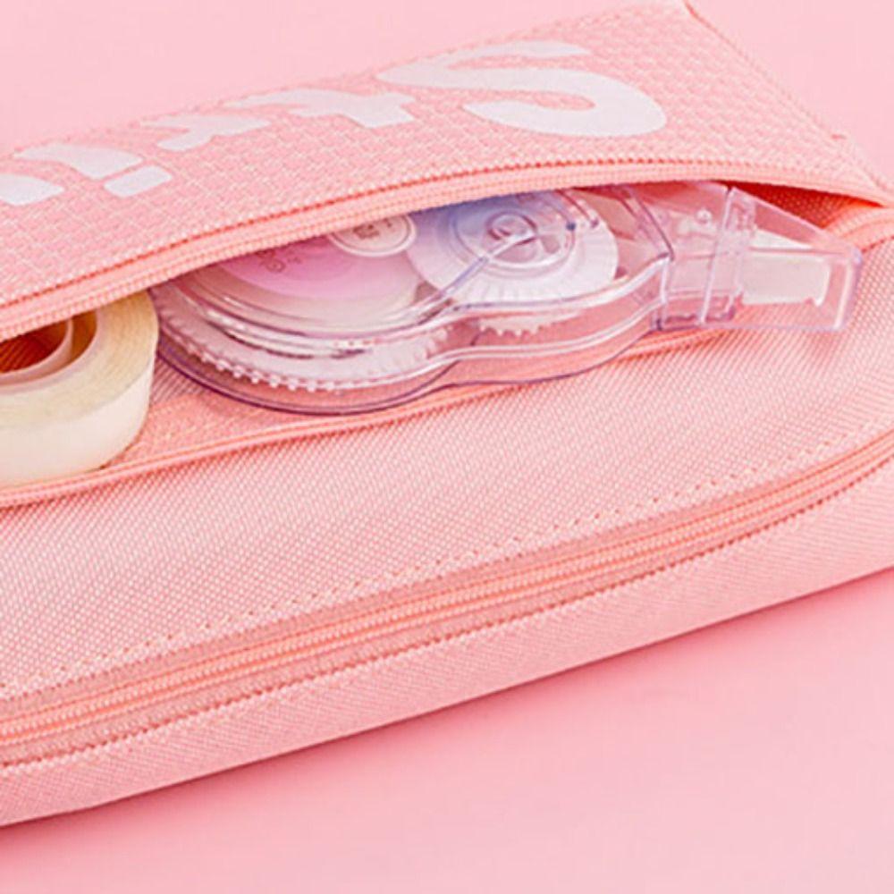 Large Capacity Pen Pouch Waterproof Stationery Organizer Zipper Pencil Case School