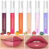 Фруктовый мерцающий блеск для губ, меняющий цвет, обогащенный витамином С для увлажнения, сияющий финиш для летних свиданий и вечеринок