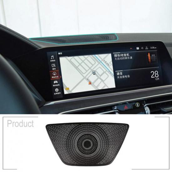 Черная панель-крышка динамика на приборную панель из алюминиевого сплава для BMW X5 G05 19-