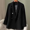 Luxury Long Sleeve Blazer Suit Black Jacket for Women Casual Formal Blazers Coats
